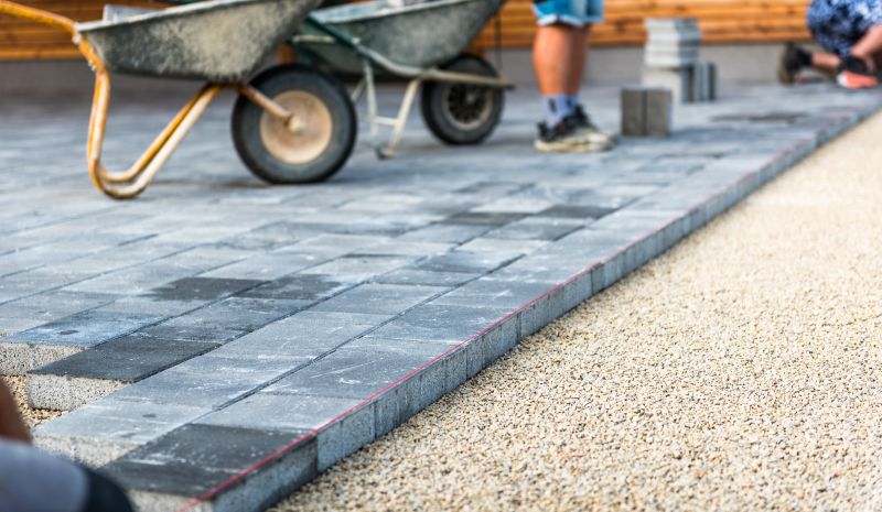 Multi-Row Paver Hardscaping